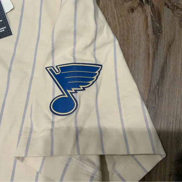New Adidas NHL St Louis Blues Baseball Jersey H44017 Men's Size M - Picture 4 of 9